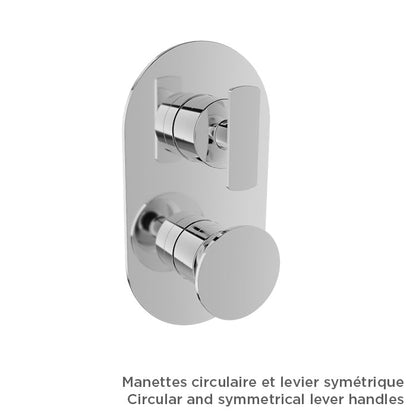 Baril Air B80 T80-9531-01 Chrome with optional handle choices, sold separately; rough-in sold separately