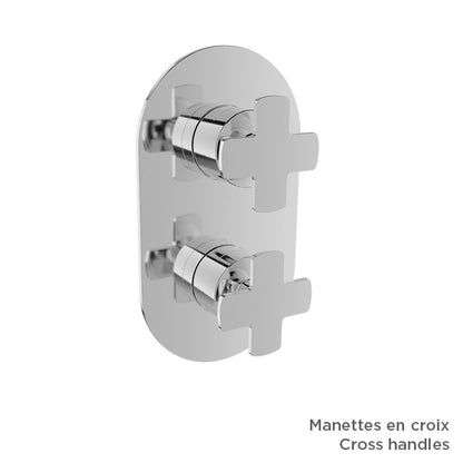 Baril Air B80 T80-9531-01 Chrome with optional handle choices, sold separately; rough-in sold separately