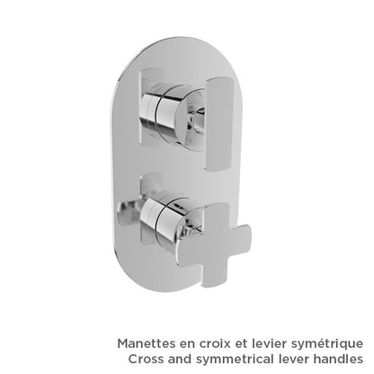 Baril Air B80 T80-9531-01 Chrome with optional handle choices, sold separately; rough-in sold separately