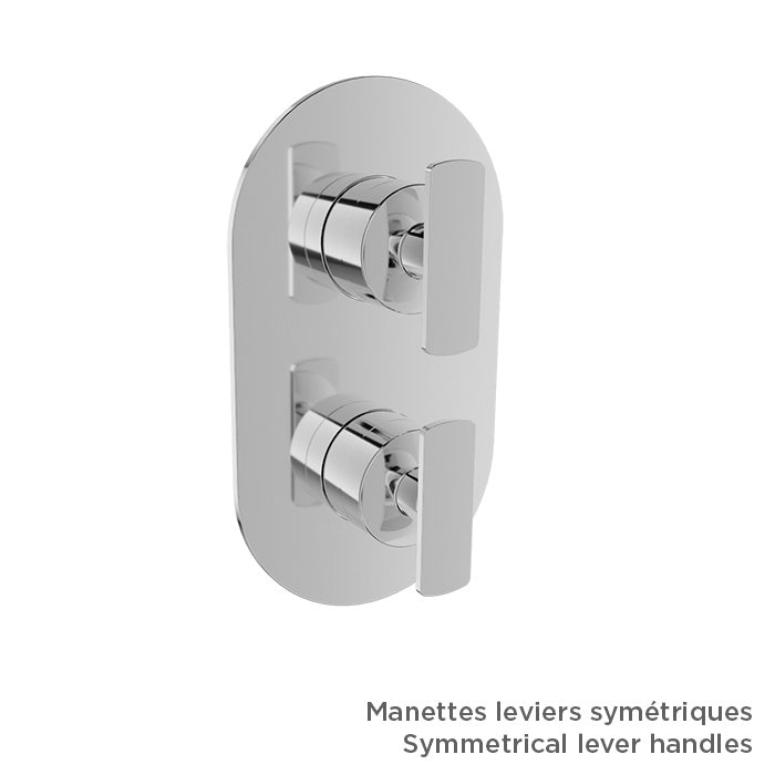 Baril Air B80 T80-9531-01 Chrome with optional handle choices, sold separately; rough-in sold separately