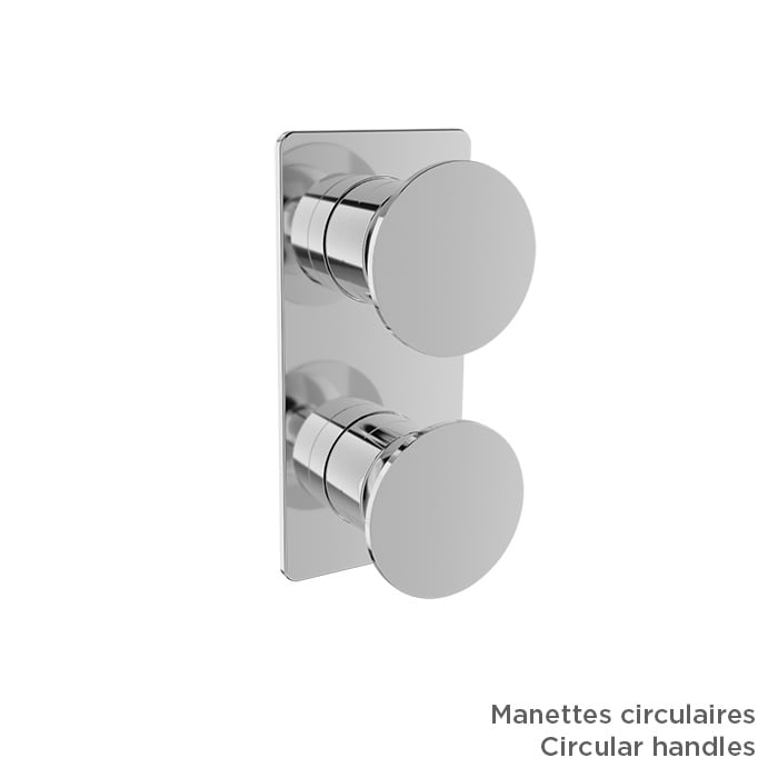 Baril Air B80 T80-9532-01 Chrome with optional handle choices, sold separately; rough-in sold separately