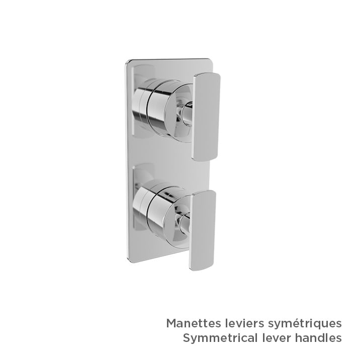 Baril Air B80 T80-9532-01 Chrome with optional handle choices, sold separately; rough-in sold separately