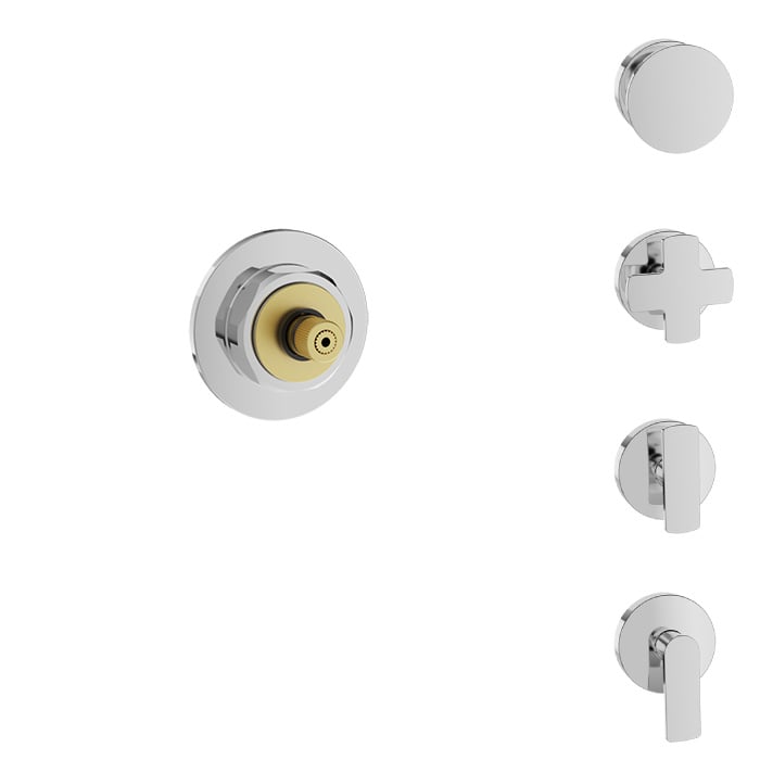 Baril Air B80 T80-9649-00 Chrome with optional handle choices, sold separately; rough-in sold separately