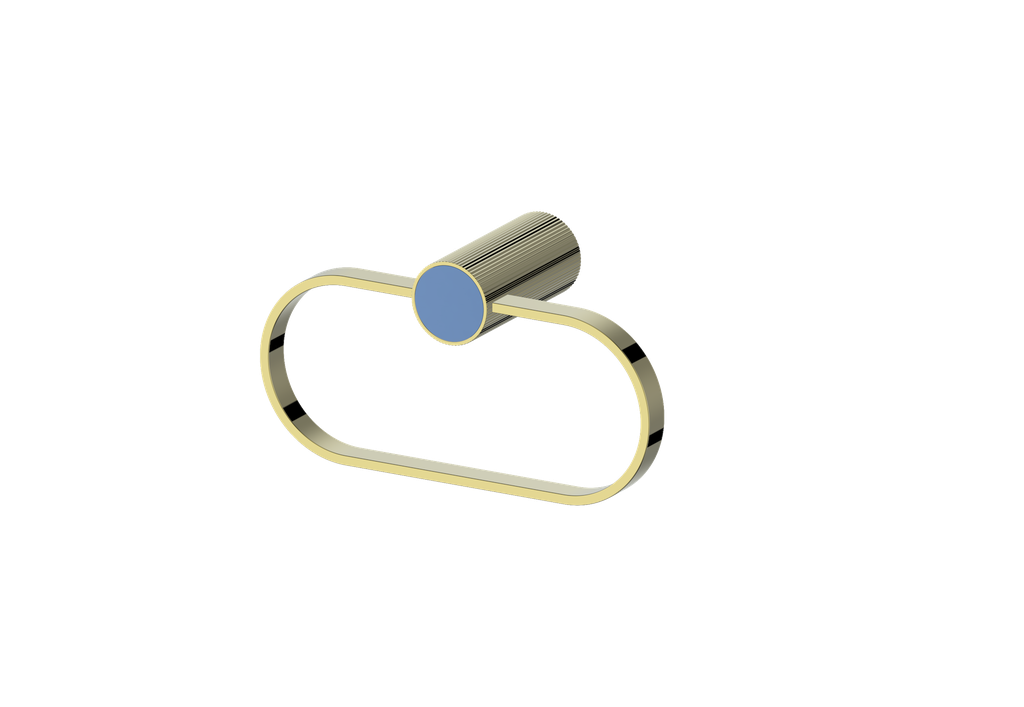 Brushed Gold / Azure Blue