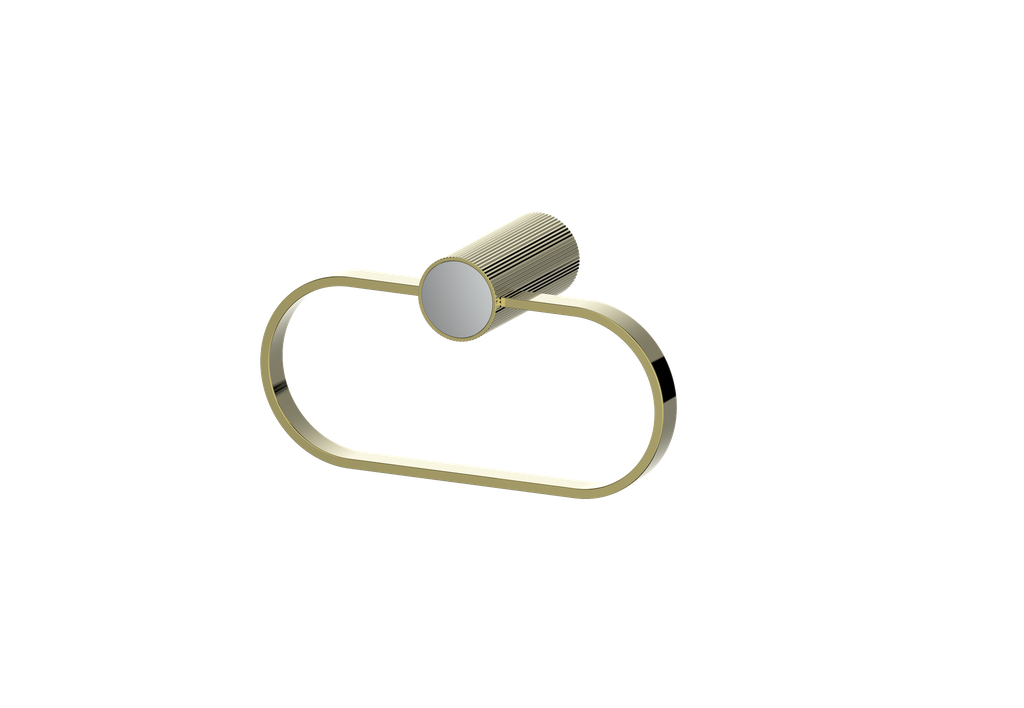 Brushed Gold / Polished Chrome