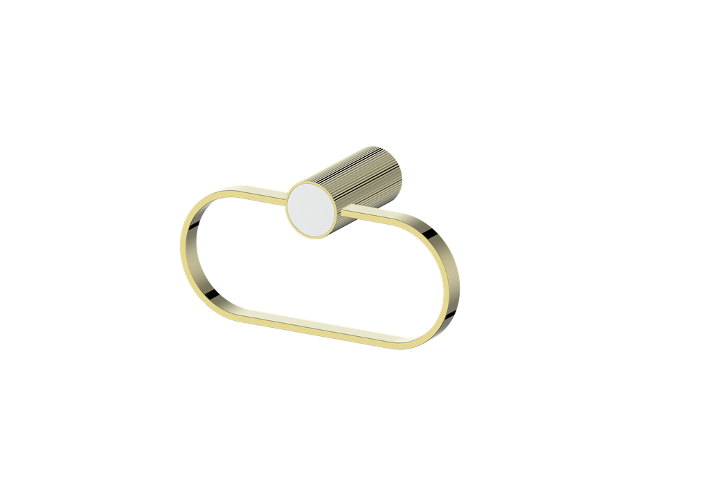 Brushed Gold / Matte White