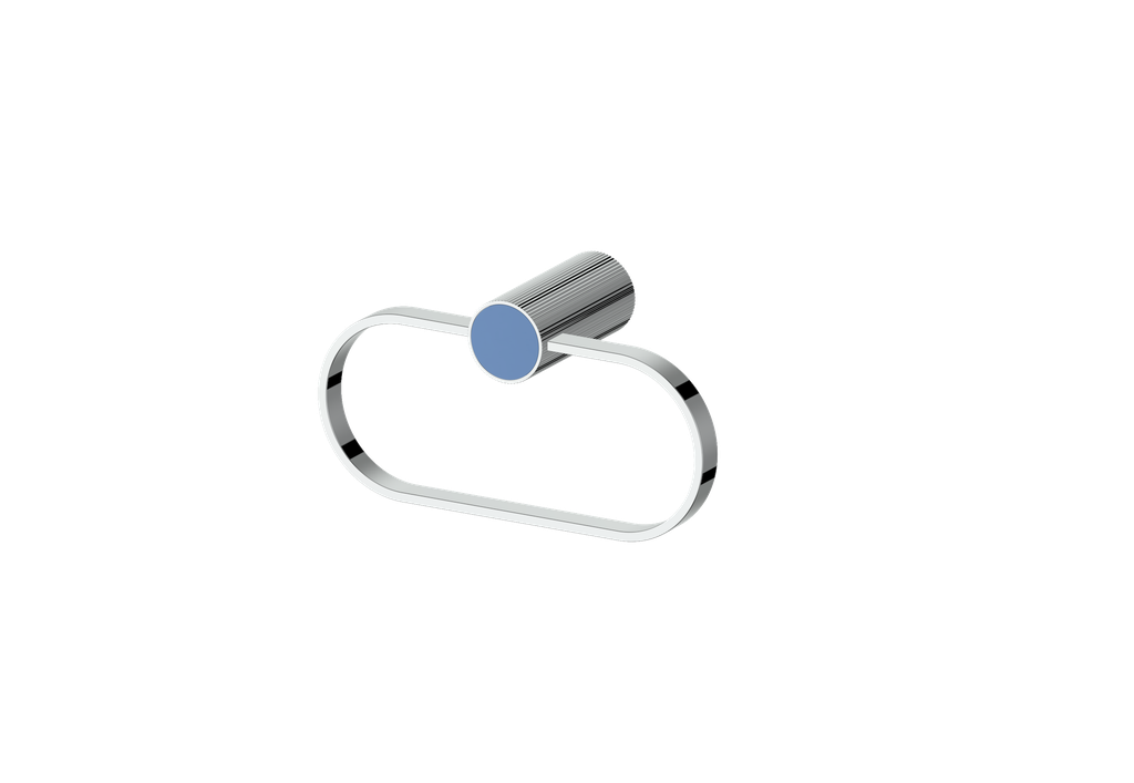 Polished Chrome / Azure Blue