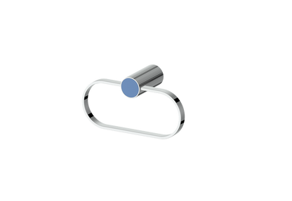 Polished Chrome / Azure Blue