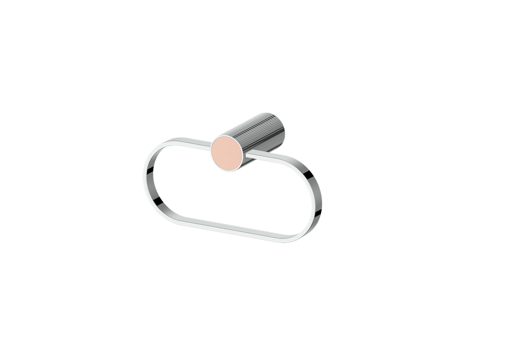 Polished Chrome / Blush Pink