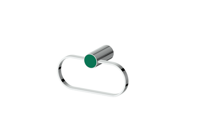 Polished Chrome / Emerald Green
