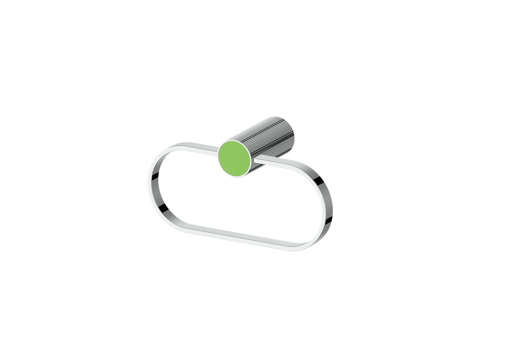 Polished Chrome / Lime Green