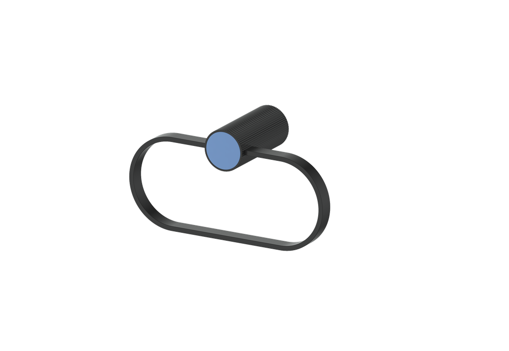 Matte Black / Azure Blue