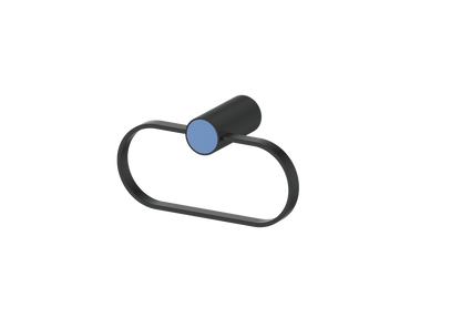Matte Black / Azure Blue
