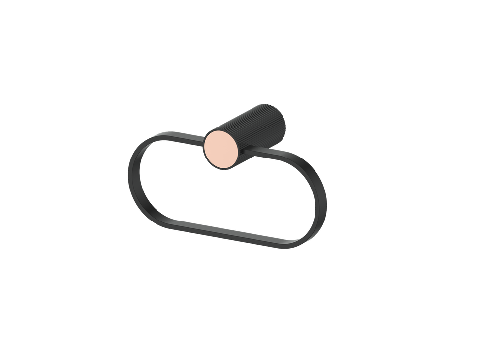 Matte Black / Blush Pink