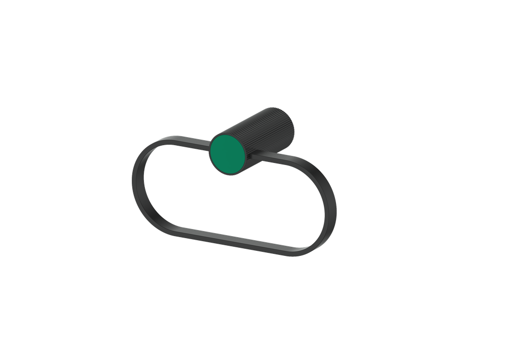Matte Black / Emerald Green
