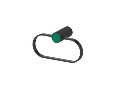 Matte Black / Emerald Green