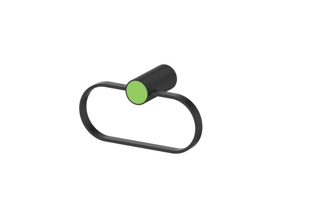 Matte Black / Lime Green