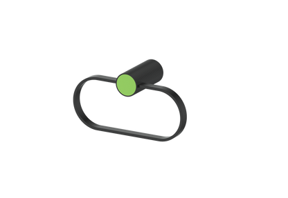 Matte Black / Lime Green