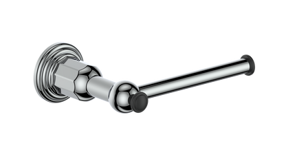 Vogt Carinthia Toilet Paper Holder in Chrome & Matte Black – BA.0210.CB