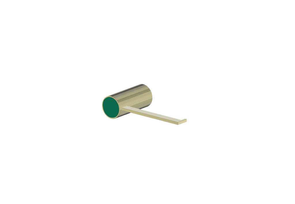 Brushed Gold / Emerald Green