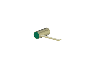 Brushed Gold / Emerald Green
