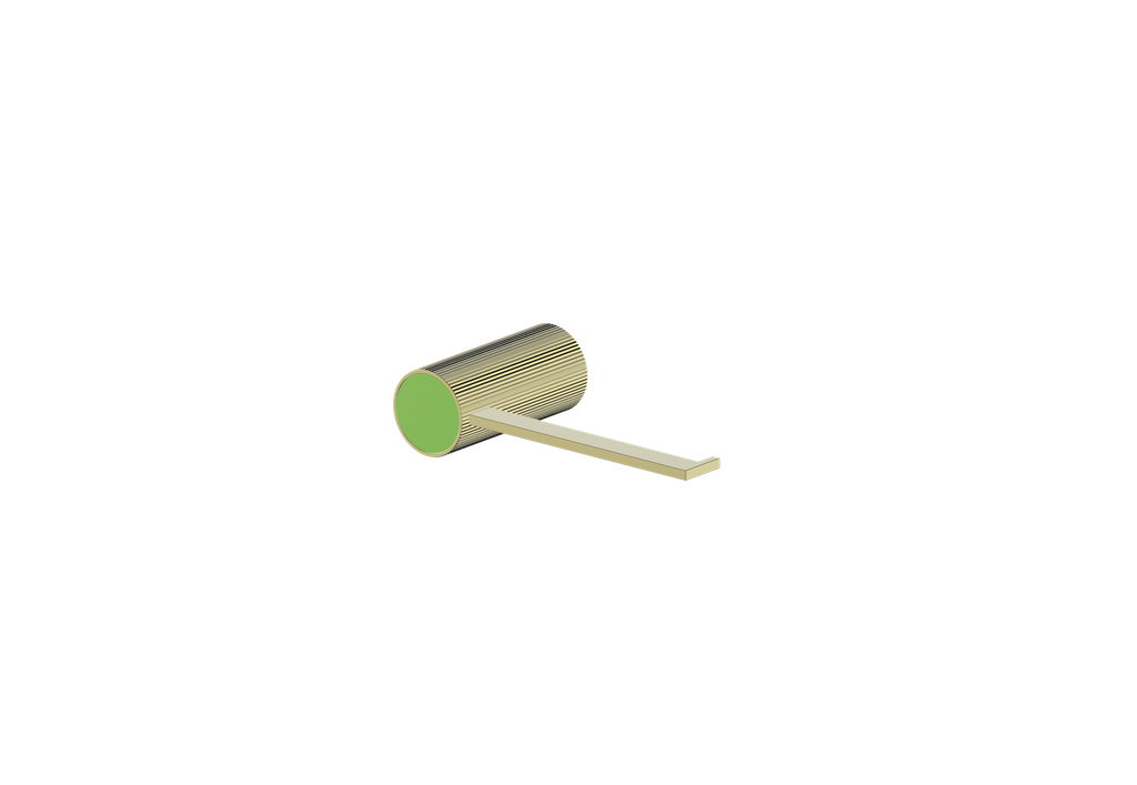 Brushed Gold / Lime Green