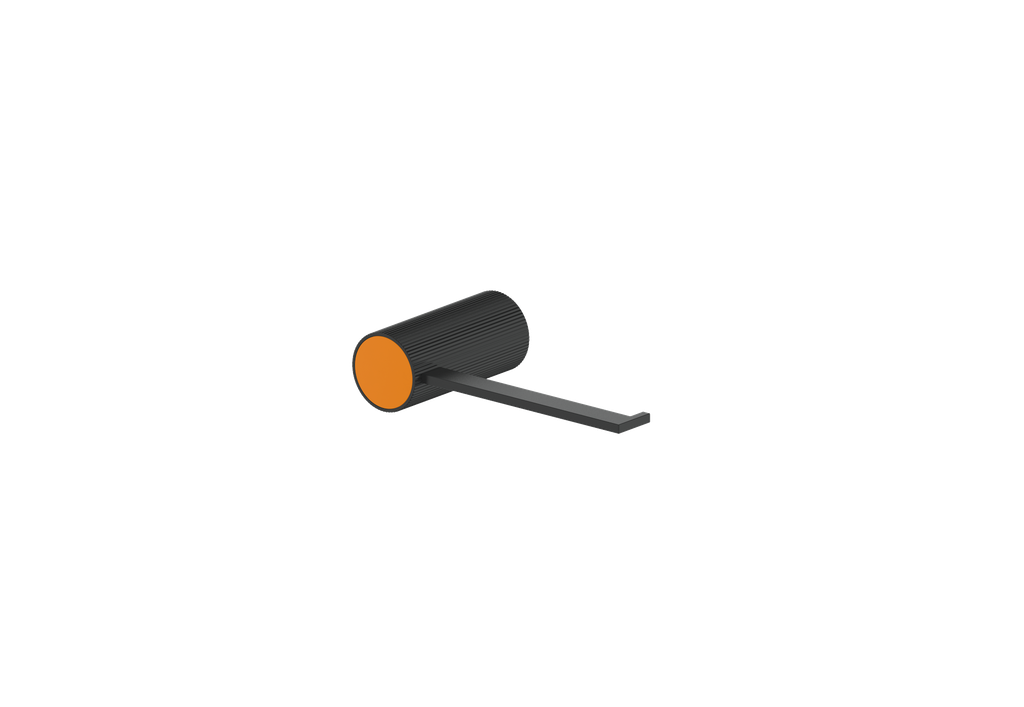 Matte Black / Orange Burst