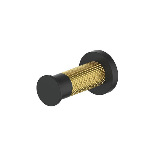 Vogt Drava Robe Hook in Brushed Gold / Matte Black - BA.0308.BGB