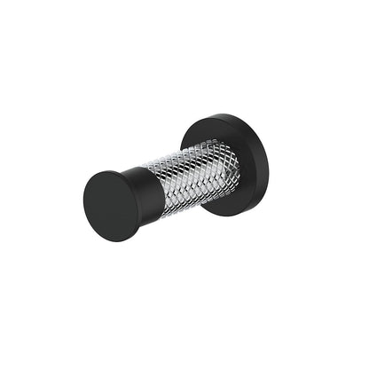 Vogt Drava Robe Hook in Chrome / Matte Black - BA.0308.CB