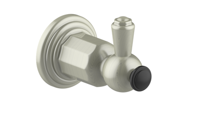 Vogt Carinthia Robe Hook in Brushed Nickel & Matte Black – BA.0310.BB