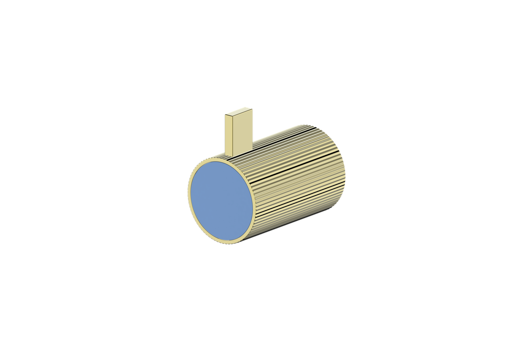 Brushed Gold / Azure Blue