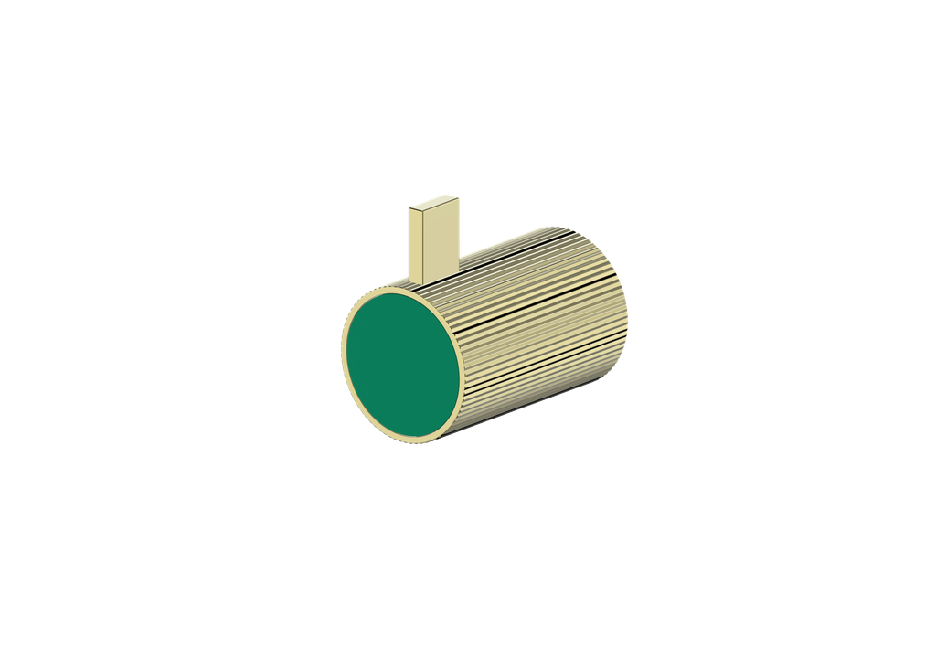 Brushed Gold / Emerald Green