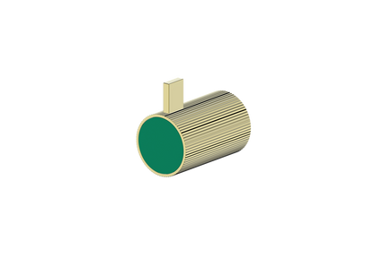 Brushed Gold / Emerald Green