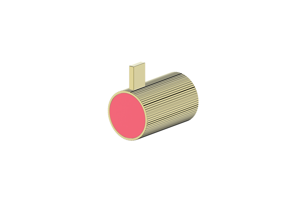 Brushed Gold / Fresh Raspberry