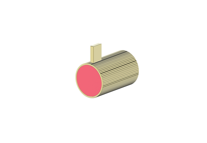 Brushed Gold / Fresh Raspberry