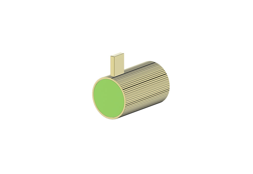 Brushed Gold / Lime Green