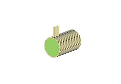 Brushed Gold / Lime Green