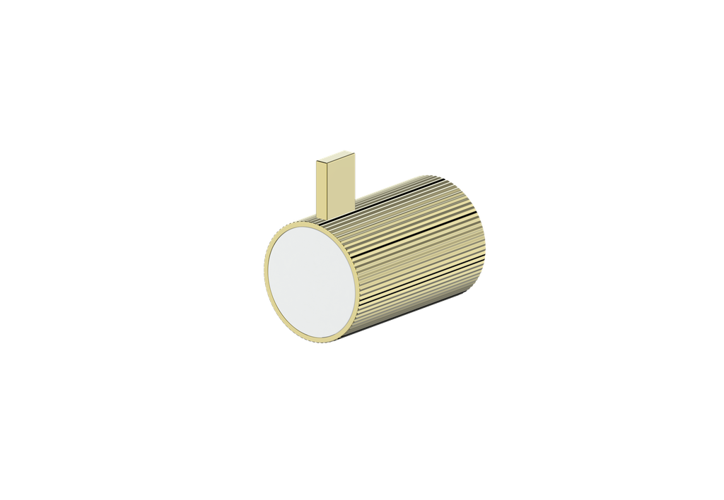 Brushed Gold / Matte White