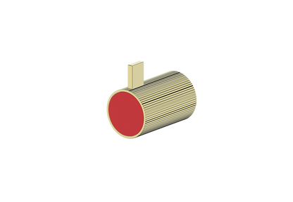Brushed Gold / Tango Red