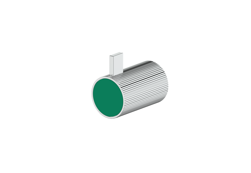 Polished Chrome / Emerald Green