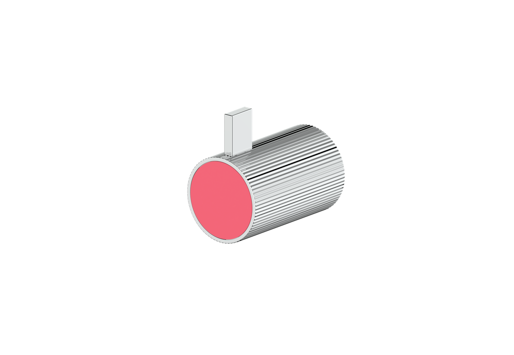 Polished Chrome / Fresh Raspberry