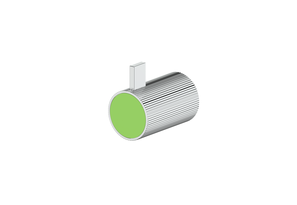 Polished Chrome / Lime Green