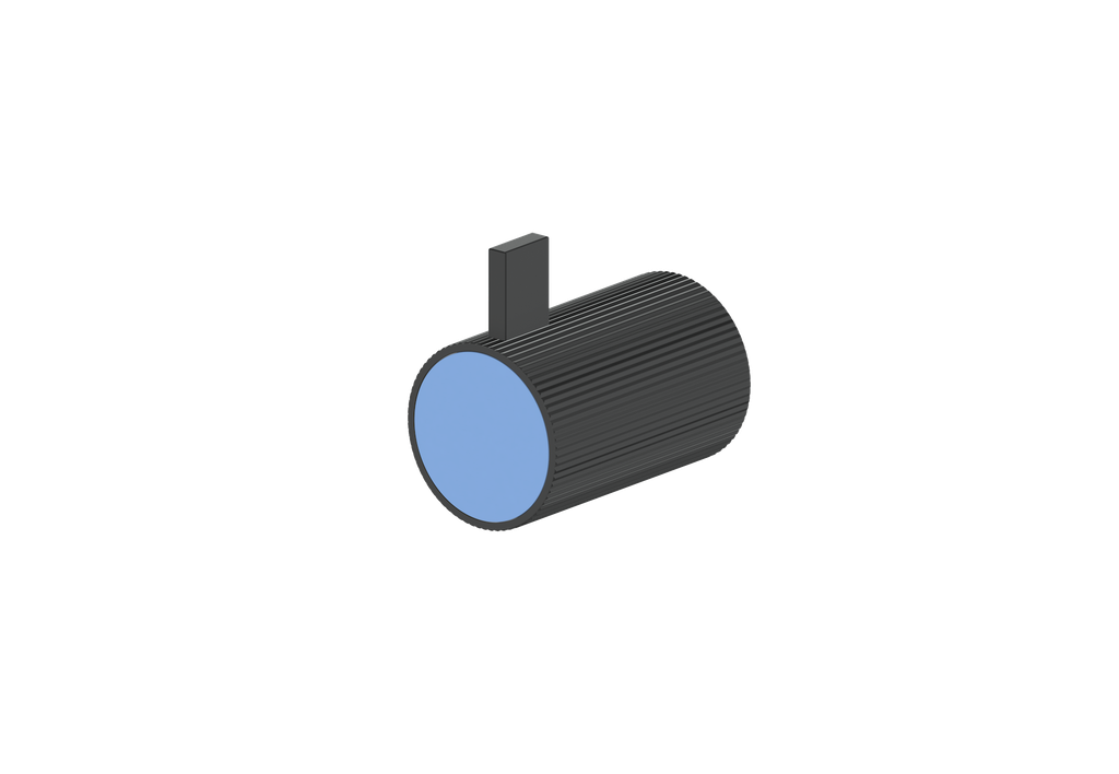 Matte Black / Azure Blue