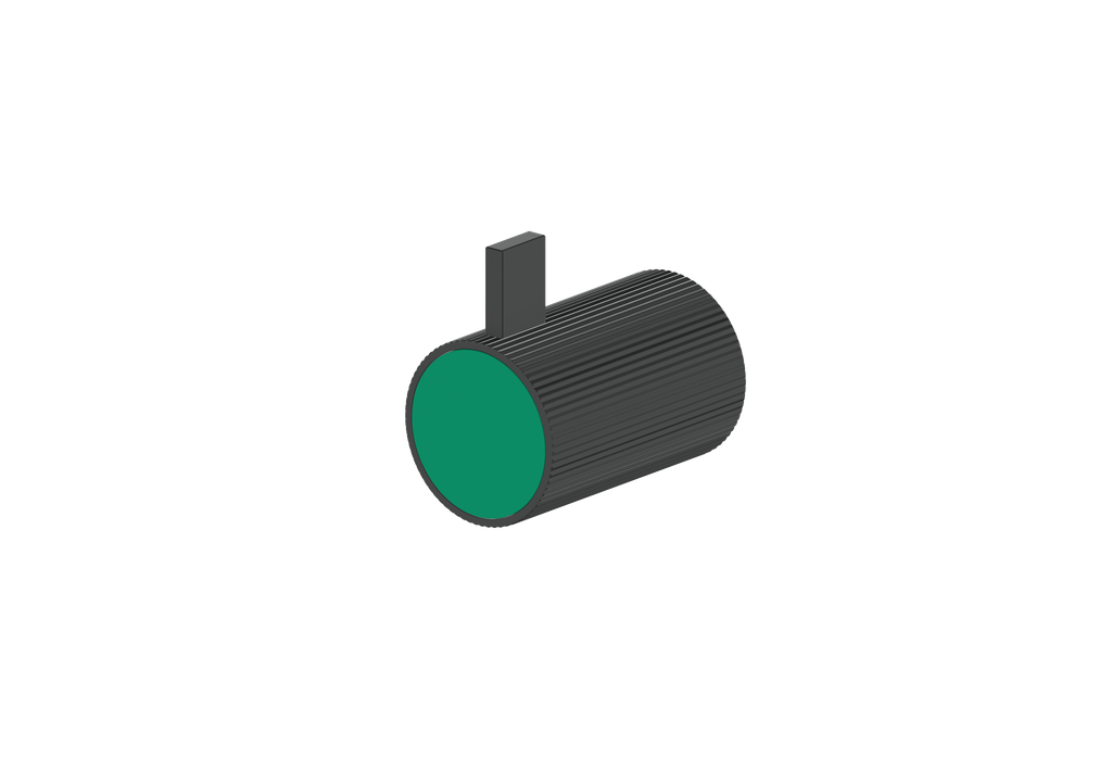 Matte Black / Emerald Green