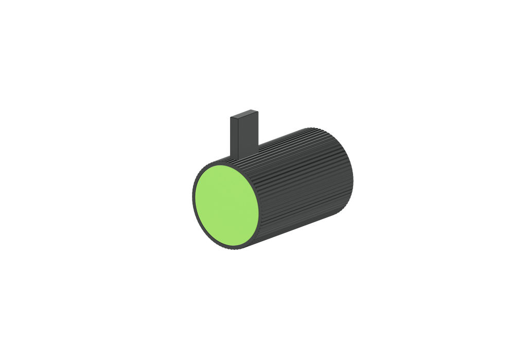 Matte Black / Lime Green