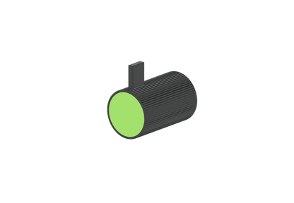 Matte Black / Lime Green