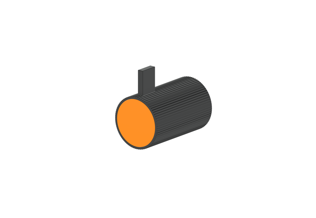 Matte Black / Orange Burst