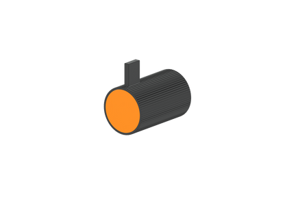 Matte Black / Orange Burst