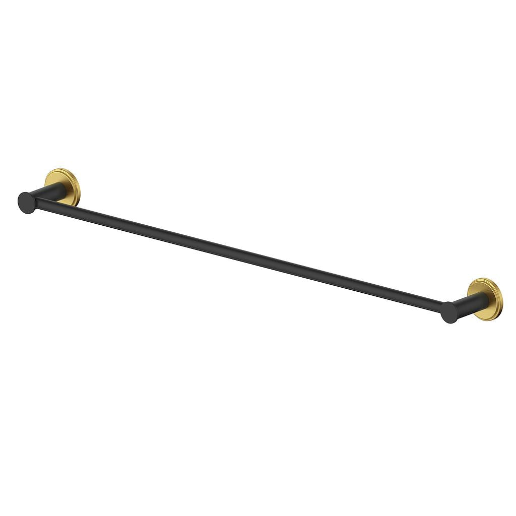 Vogt Zehn 24" Single Towel Bar - Brushed Gold / Matte Black (BA.0409.BGB)