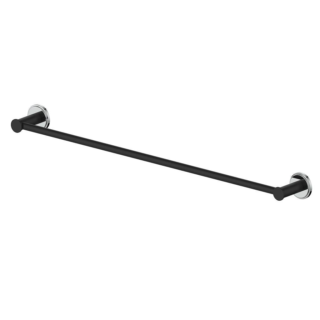 Vogt Zehn 24" Single Towel Bar - Chrome / Matte Black (BA.0409.CB)